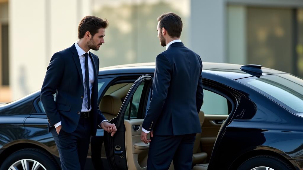 전문 운전기사가 운전하는 BMW 7시리즈